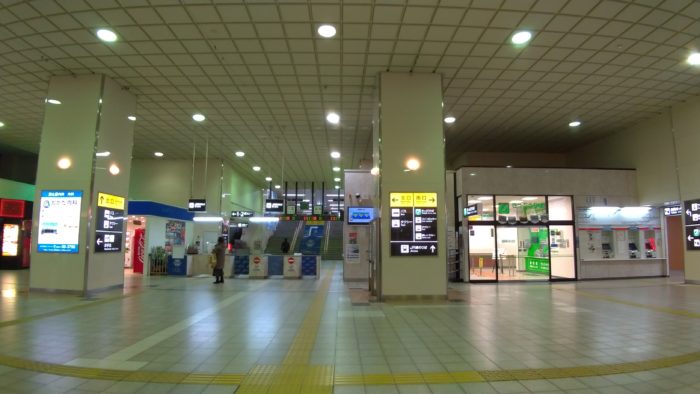 宿への帰りにJR鳥取駅