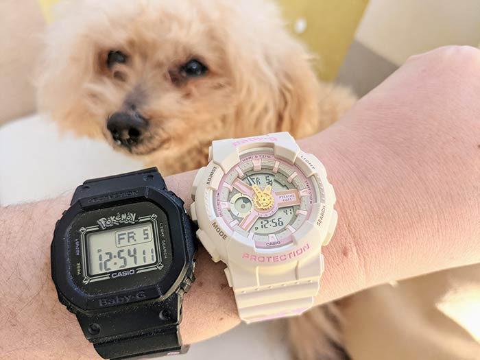 BABY-G ピンクのピカチュウ腕時計
